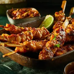Saftige Hähnchenspieße mit Sesam und Limette, perfekt für Ihre nächsten Grill Rezepte.